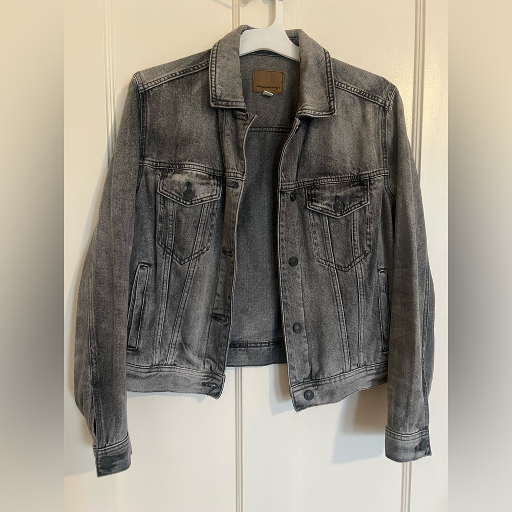 American Eagle Outfitters Gray Denim Jacket